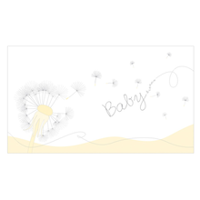 Baby-Passepartoutkarte "Babydreams gelb" Produktbild