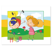 3 tlg. Schulfotomappe / Kindergartenmappe für 13x18 cm mit 2 Einsteckschlitzen - Freunde Produktbild
