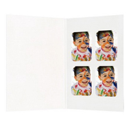 schwarz mit Tasche und Ausschnitt Momentum by Schoeller & Stanzwerk 100 Stück Passbildmappen für 3,5x4,5 cm