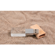 Kristall-Holz USB-Stick Produktbild