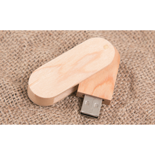 Holz USB Stick zum Einklappen Produktbild