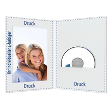 Individuell bedruckbare DVD/CD Fotomappe für 15x20 cm - 4-farbig bedruckbar - 100 Stück Produktbild